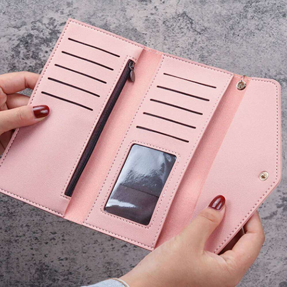 Women Wallets Long Purses Femal Clutch Handbags Coin Purse Cards Holder PU Leather Billfold Wallet Z260205