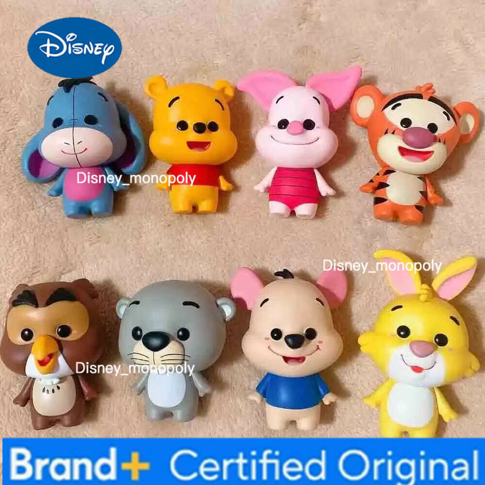 Disney Family Series Winnie the Pooh Piglet Tigger Eeyore Owl Rabbit Roo Tiger Action Figure Toys Gifts for Kids H260205