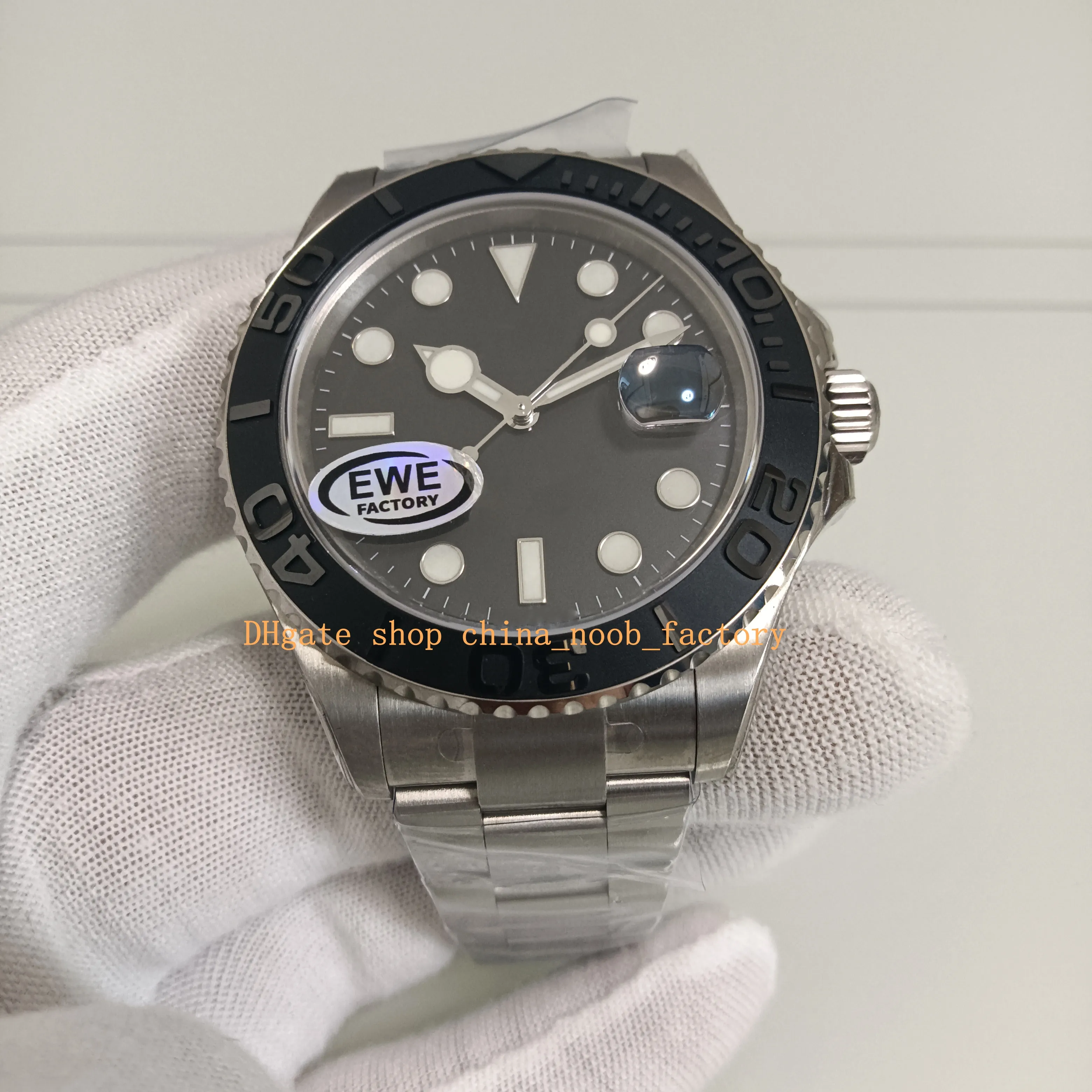 42mm Automatic Watch Mens Black Luminous Dial Sapphire 226627 Ceramic Titanium Bracelet Super EWE Factory 3235 Movement Mechanical Sport Watches