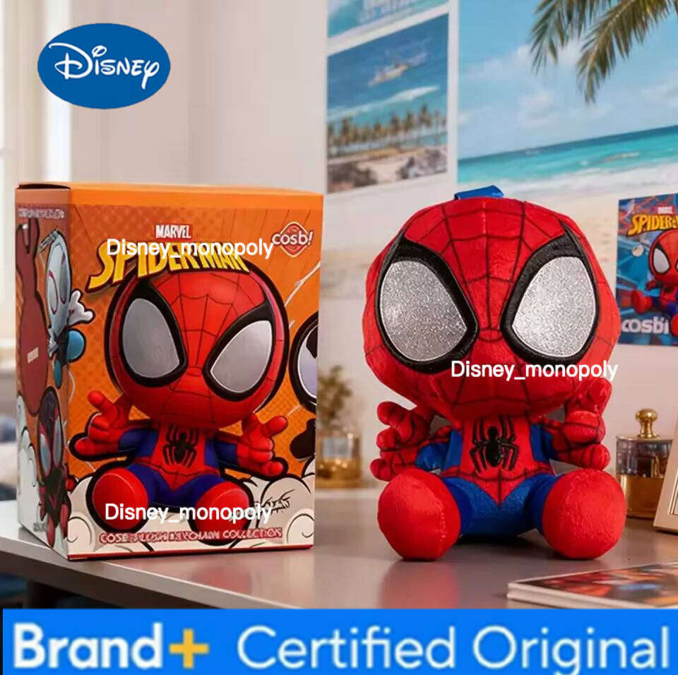 Disney Spider Man Series Blind Box Cosbi Plush Anime Peripheral Figurines Backpacks Pendants Ornaments Surprise Gift for Boys H260205