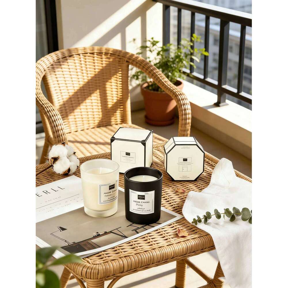 When wax is lit, it emits a smokeless, serene fragrance, serving as an aromatherapy for calming the mind and aiding sleep. H260205