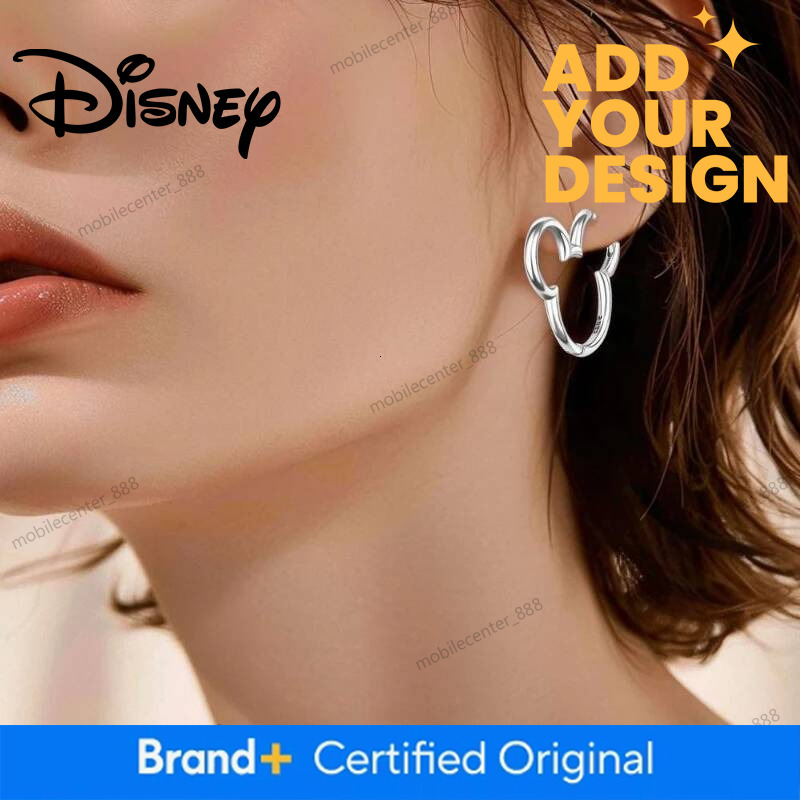 Designer Jewelry Original 925 Sterling Silver Disney Mickey Minnie Stitch plata de ley Ear Studs Earrings for Women luxury Jewelry Gifts