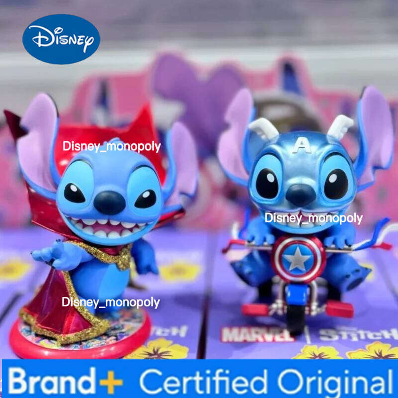 Disney New Blind Hottoys Comic Stitch Cosbi Mini Series Mysterious Box Cute Action Figure Ornament Toy Surprise Gift H260205