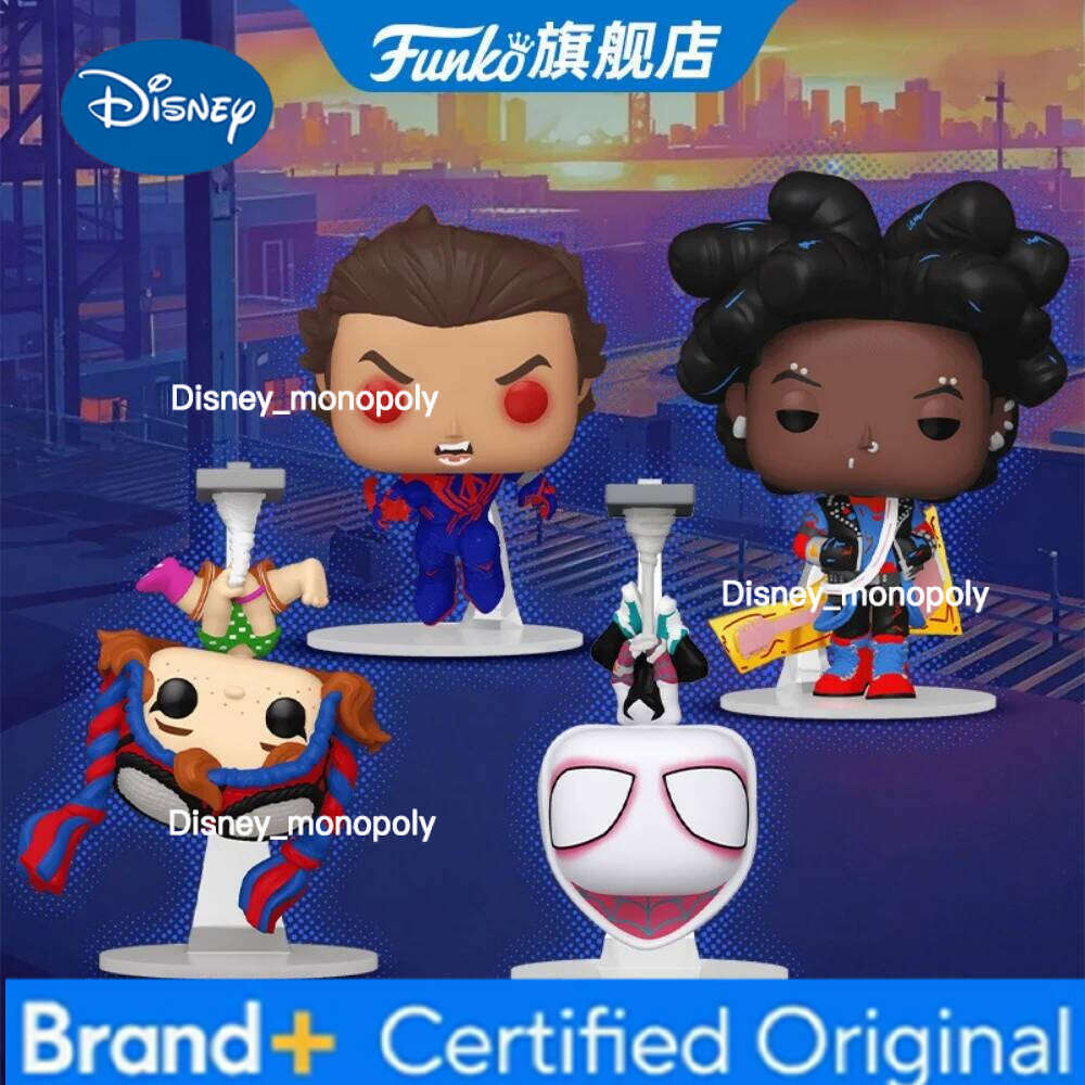 Disney Spider-Punk Action Marvel Series Anime Mayday Parker Figure Model Original Limited Edition Collect Decoration Toys Gifts H260205