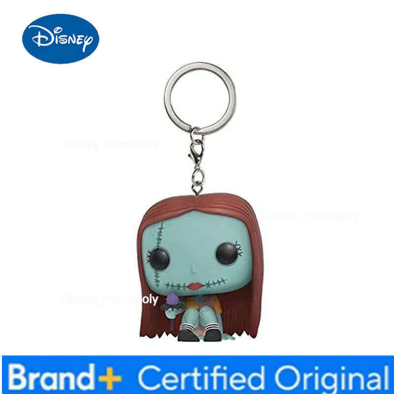 Disney Kawaii Capsule Toy Popstyle Keychain Evil Dead Negan StanLee Potter Spider Chessur Sally action figure Toys For kids Xmas gift H260205