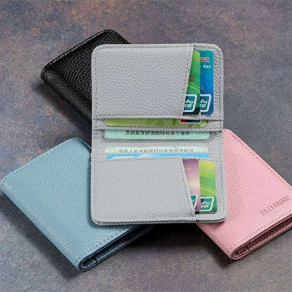 Portable Super Slim Soft PU Leather Mini Credit Purse Card Holders Men Wallet Thin Small Short Wallets Z260205