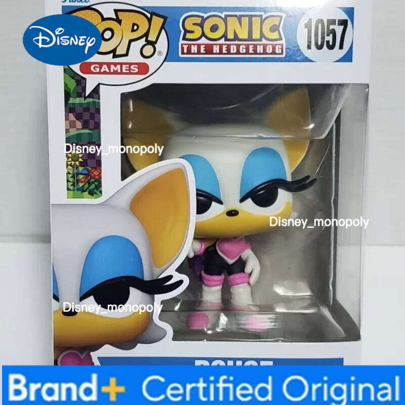 Disney Genuine Funko Pop Hedgehog Sonic Rouge Action Doll Model 1057 Vinyl Sculpture Dolls Limited Edition Collect Decoration Gift H260205