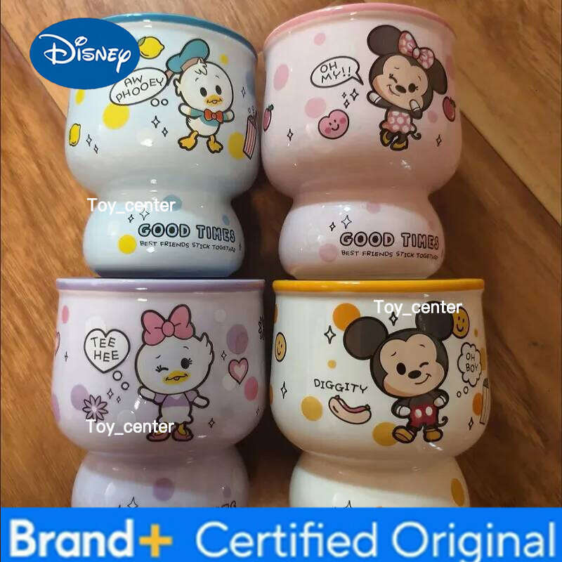 Disney Cute Cartoon Mickey Ceramic Coffee Mug - Creative Fashion Water Cup for Children Home Office Use Anime Periphery Toy Gift H260205