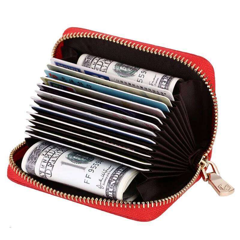 Fashion women credit holder genuine leather serpentine lady small wallet organizer card case Z260205