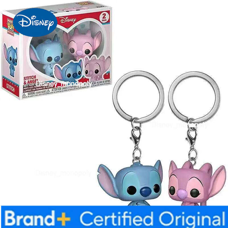 Disney toy Stitch baby set keychain pendant anime peripheral figurine collection Halloween Christmas gift H260205
