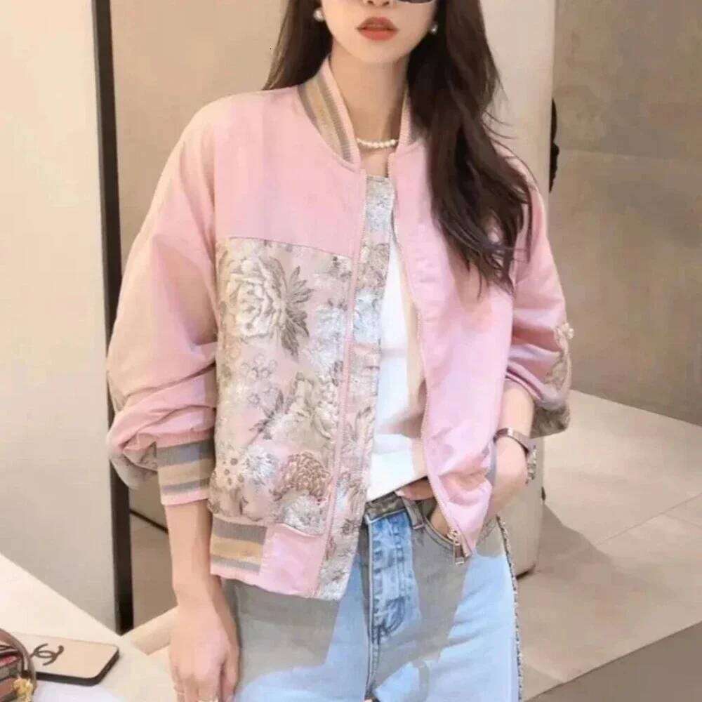 Spring Autumn Zip-Up Loose Bomber Jacket For Women Fashion New Products Trend Harajuku Cheap Baseball Aviator Coat Woman