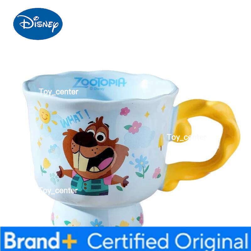Disney Zootopia2 Cartoon Anime Couples Mug Cute Ceramic Tea Coffee Printing Milk Cup Set Home Decoration Kawaii Gift for Girls H2602051