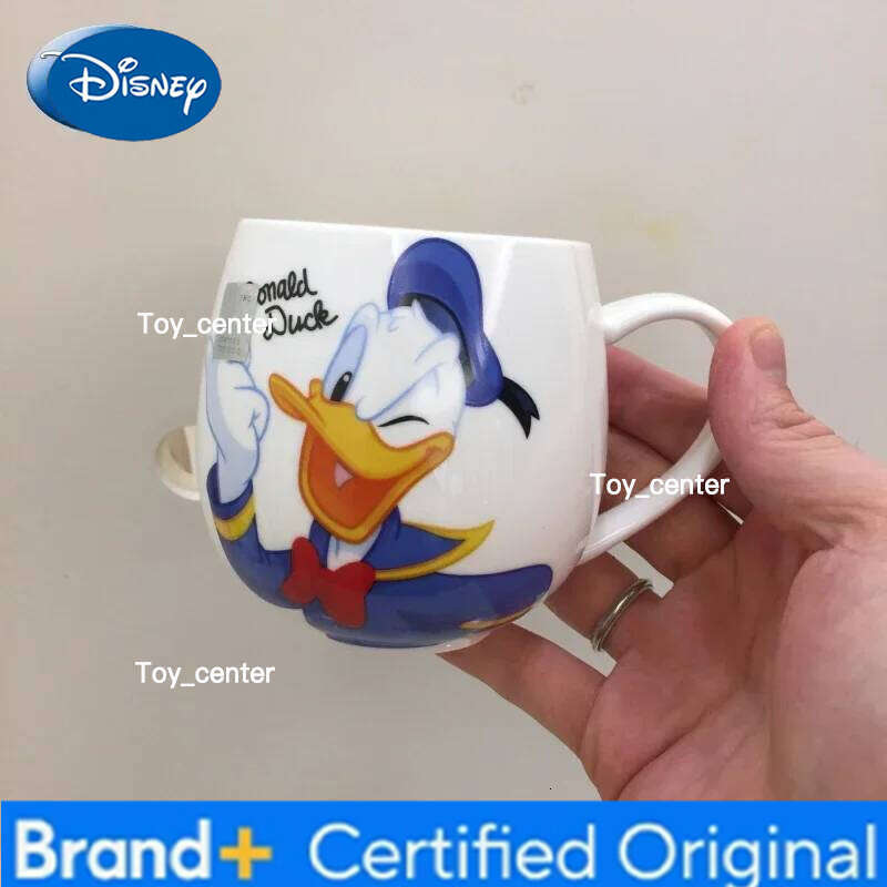 Disney 300ML Mickey Minnie Mouse Coffee Cute Cartoon Donald Milk Creative Fashion Mugs Handle Kids Water Cup H260205