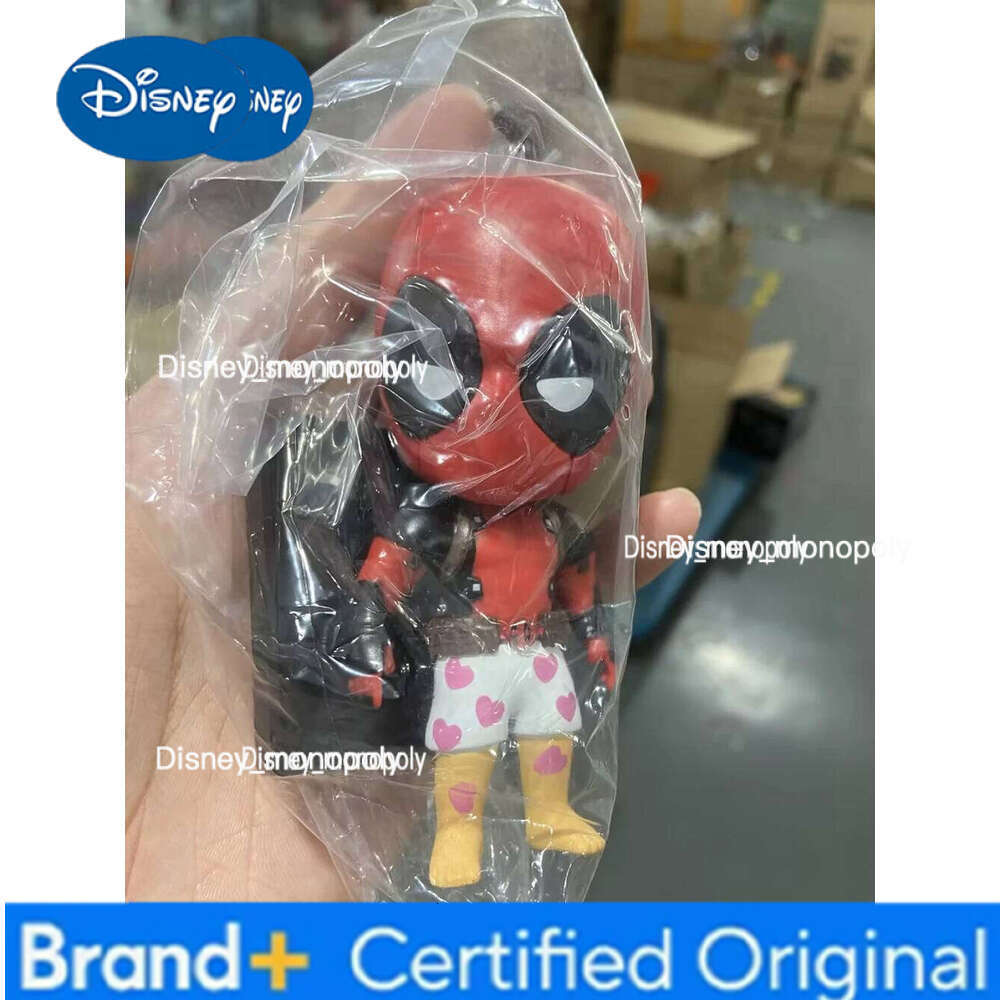 Disney 6pcs/set Marvel X-MAN DeadPool Super Hero Cute Version Figure Model Toys Desktop Decorations Birthday Gifts Boy 11.5cm H260205