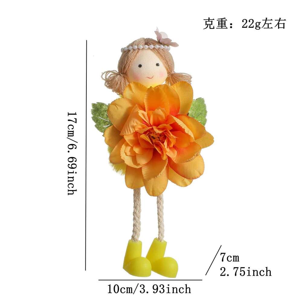 2026 Spring Scene Party Girl Flower Hanging Handmade Pendant Happy Easter Decor for Home S260204