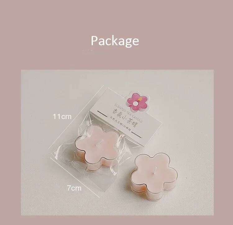 Flower 4h Tea Light Scented Aromatherapy Soy Wax Candles Wedding Birthday Candle Party Home Decoration H260205