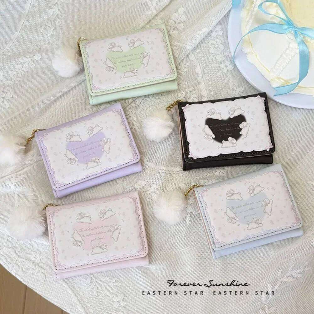 Cute PU Leather Coin Purse Cartoon Waterproof Card Wallets Gift Bag Girls Z260205