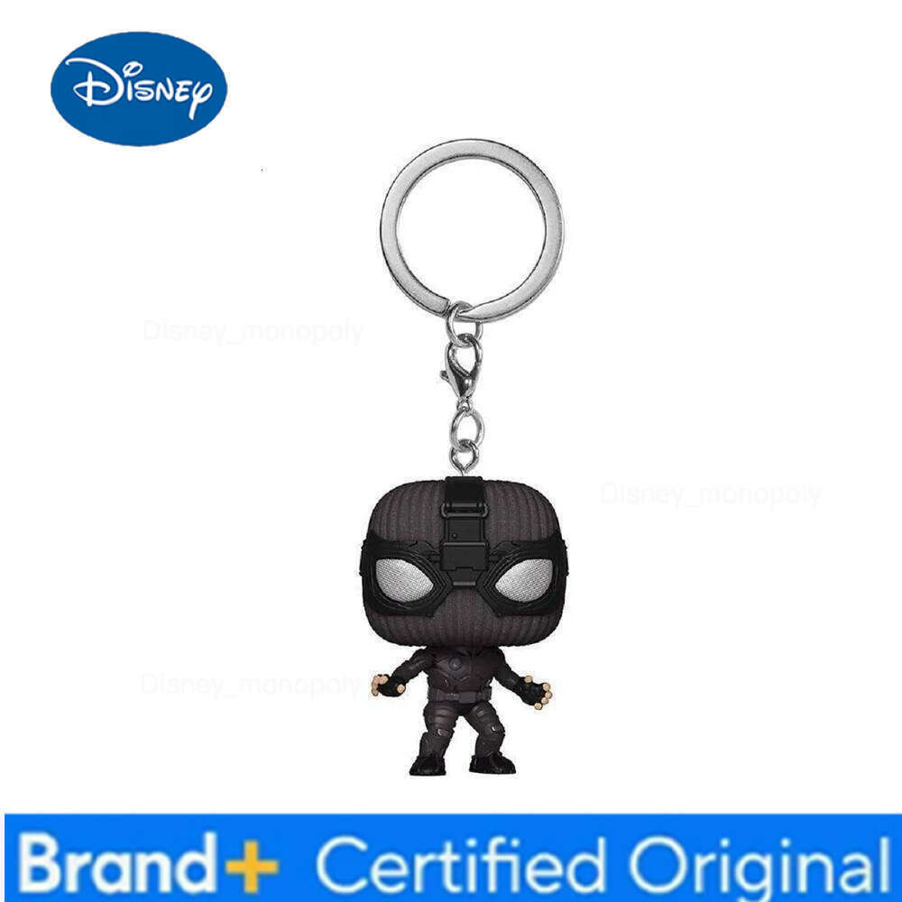 Disney Keychain Spider-Man Peter Parker Mysterio GWEN Deadpool Venom Vinyl Action Figures Toys H260205