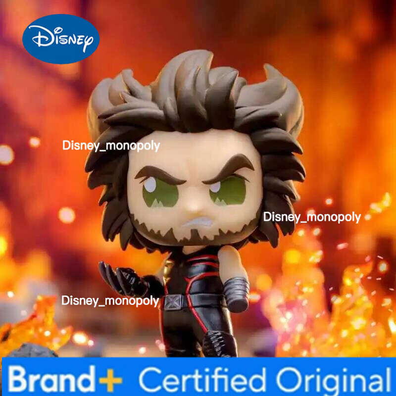 Disney Genuine Hot Toys Deadpool & Wolverine Cosbi Anime Blind Box Mini Figure Comics Collectible Movie Peripherals Ornament Gifts H260205