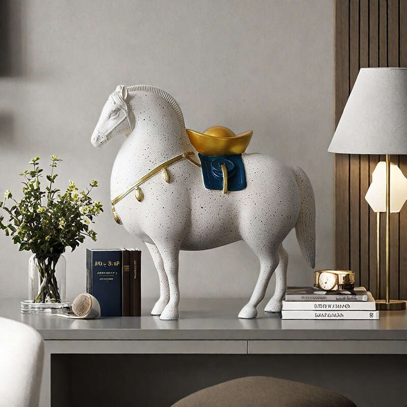 Cross-Border New Chinese Style Lucky Money Ceramic Ornament for Living Room, Wine TV Cabinet, Office Decoration