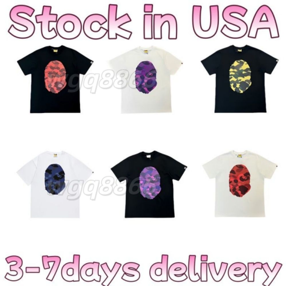 Bapeshirt Designer T Shirt High Street Graphic T Shirts For Men Summer Classic Pattern Decoration Fashion womens Short Sleeve shark Shirts