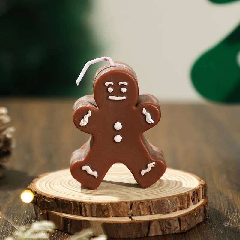 Gingerbread Man Aroma Candle Christmas Companion Gift Fragrance Festival Decoration S260204