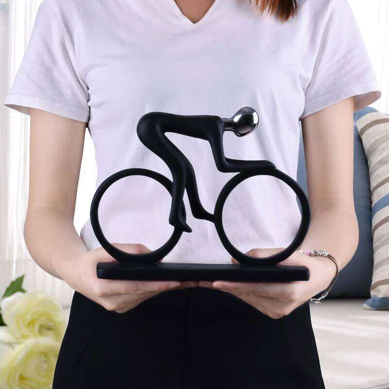 Modern Abstract Resin Bicycler Cyclist Bicycle Statue Bike Racer Rider Figurine Office Living Room Decor S260204
