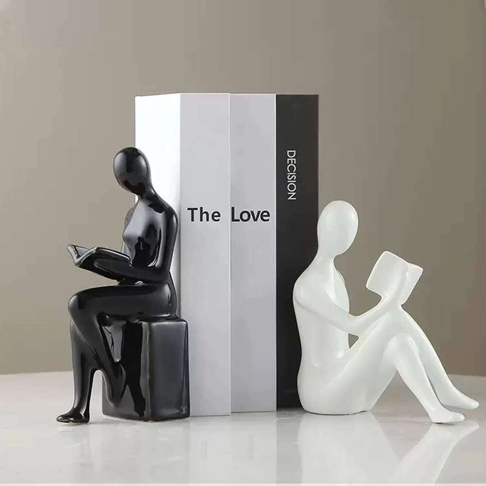 Light Luxury High-end Modern Bookends Character Ornaments Home Furnishings Offices Study Decorations S260204