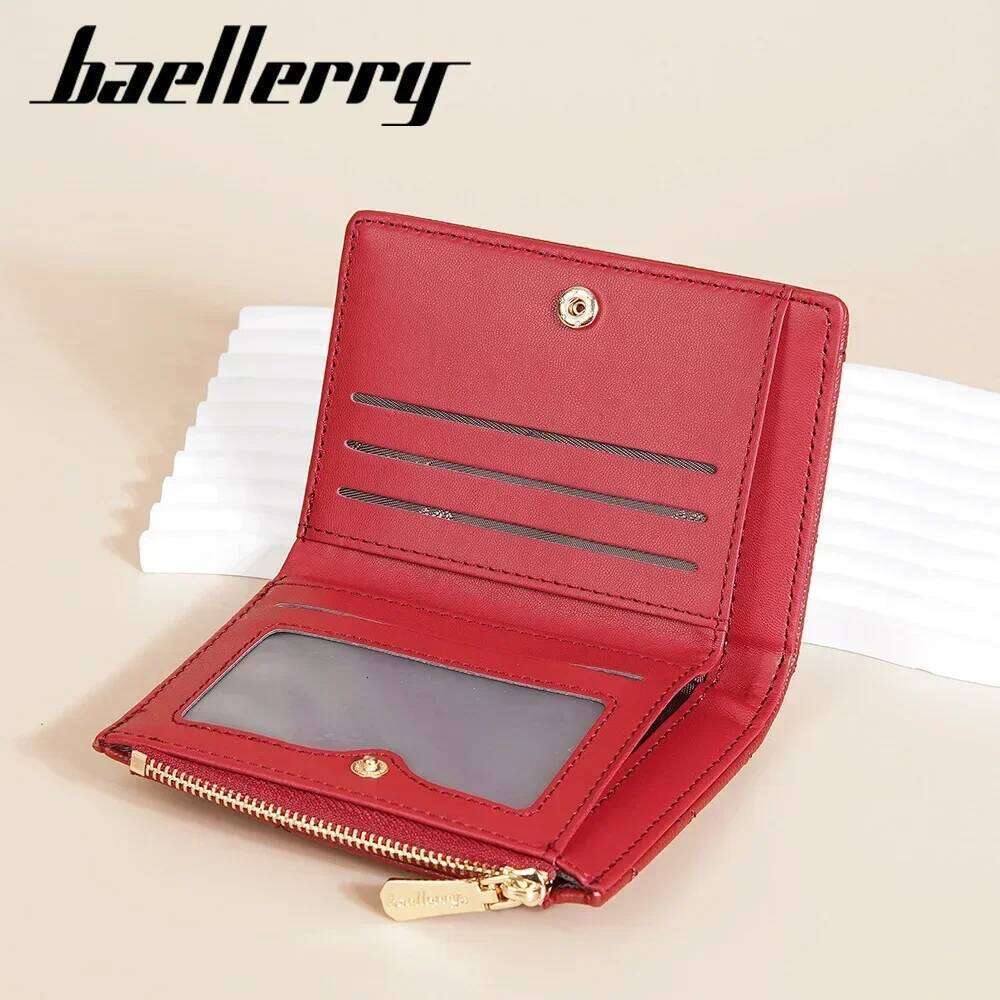 Fashion purse Short Women Baellerry cross wallet Quilted Multi Card Zipper Zero Wallet Z260205