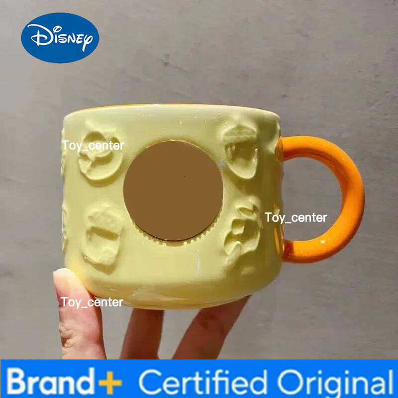 Disney New maple leaf forest autumn rabbit cute fox squirrel acorn ceramic cup set coffee with lid fall mug H260205