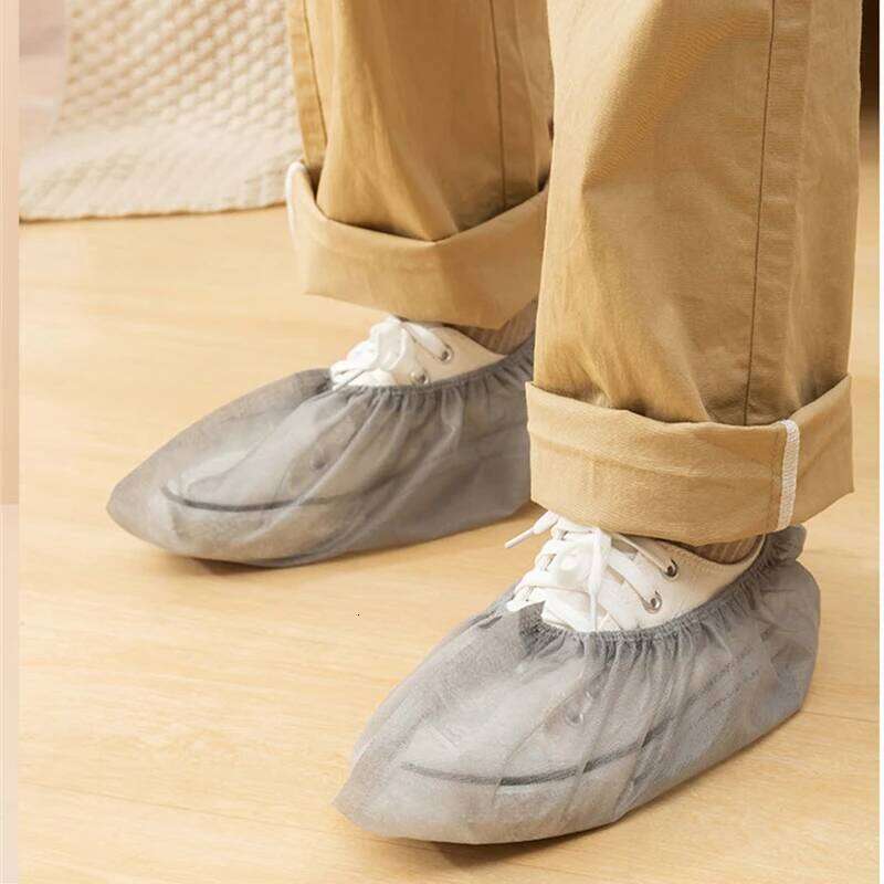 Disposable Shoe Covers 100PCS Non Slip Durable Waterproof Boot Cover for Floors Indoor Outdoor Workplace Shoes Booties Protector S260204 4bf