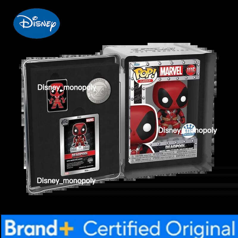 Disney Funko Pop Marvel Classics Deadpool Limited-edition 10000 PCS Peripheral Figurines Toys for Boys Gift Collectible Ornaments H260205