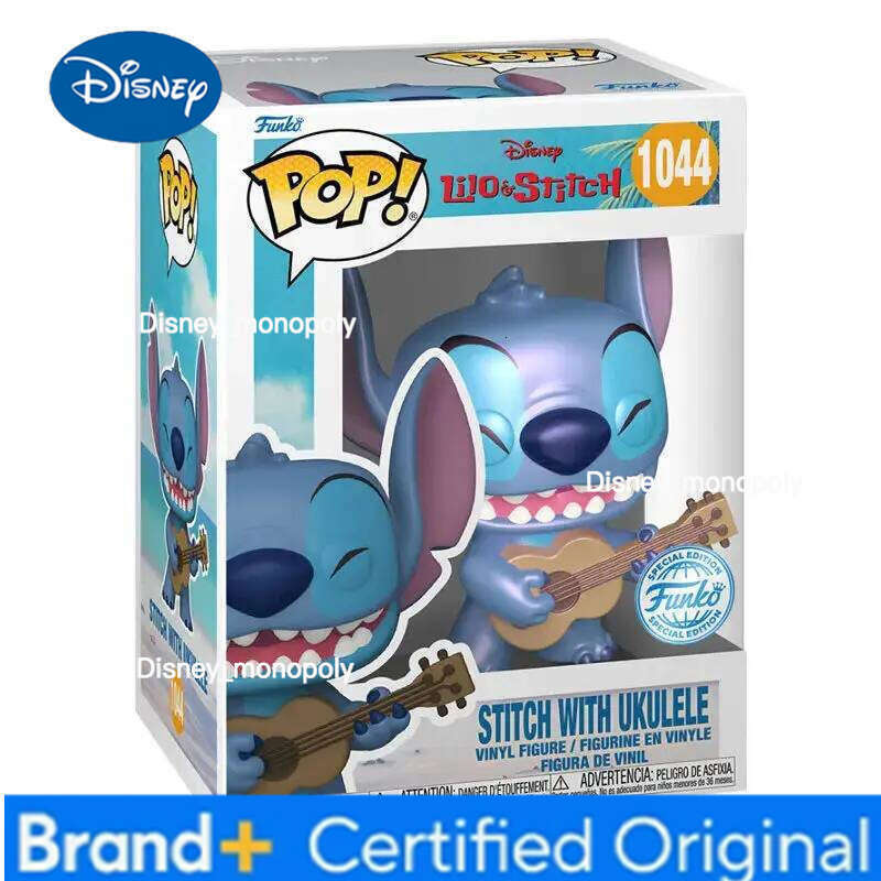 Disney Funko Pop Original Lilo Stitch STITCH UHWRAPPING GIFT Anime Figure Statue/action Model Toys Gifts for Festival H260205