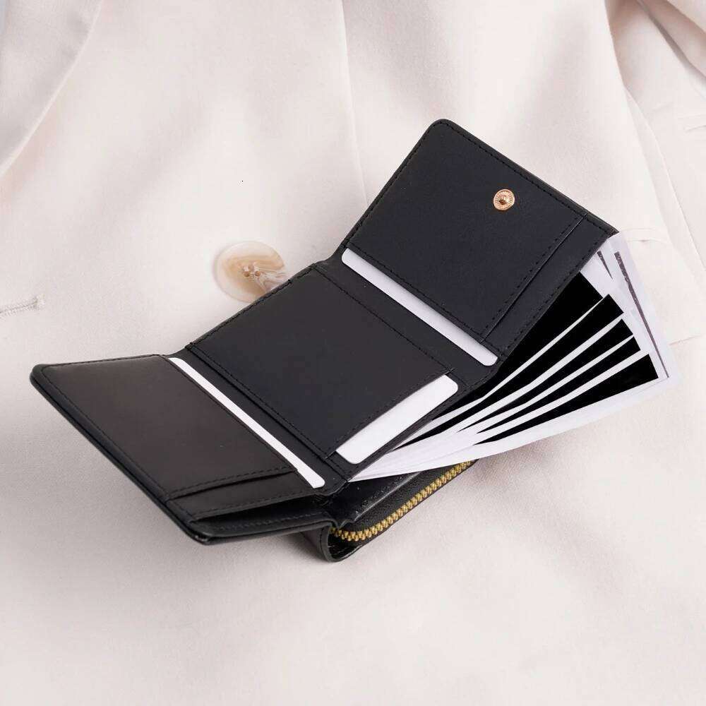 1pc Ladies' Short Wallet Suitable Work & Business ID Christmas Gift For Young Girls Women White-Collar Z260205
