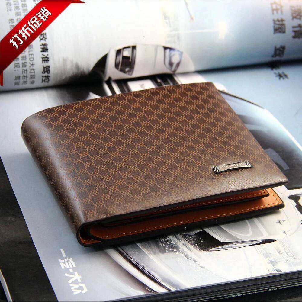 Baellerry Men's Short Vintage PU Wallet Slim Front Pocket Zipper 6+ Card Slots RFID Blocking Z260205
