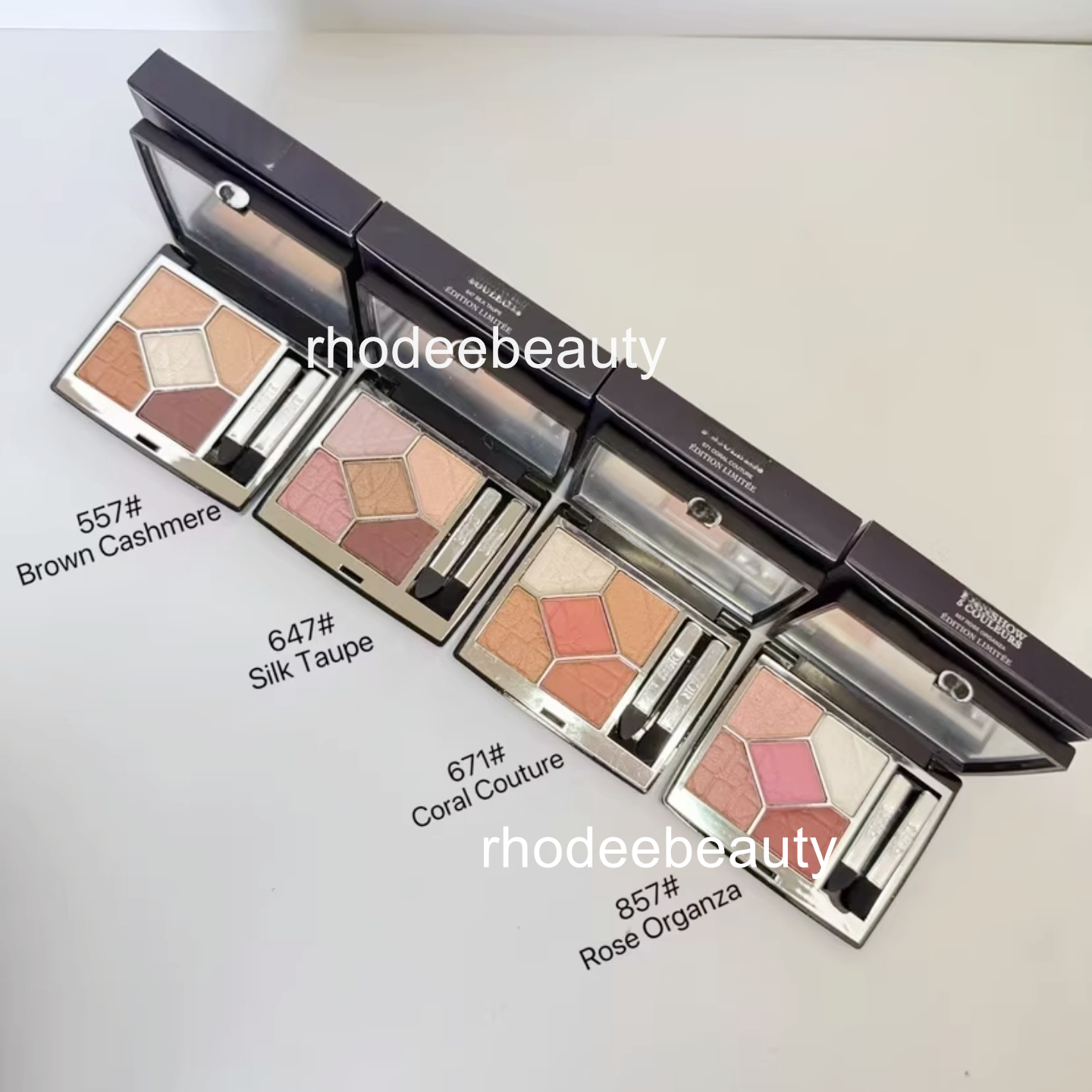 Brand 5 Couleurs Eyeshadow Palette 7g 0.24oz Professional Makeup Brown Cashmere/Coral Couture Matte Eyeshadow Cosmetics free ship