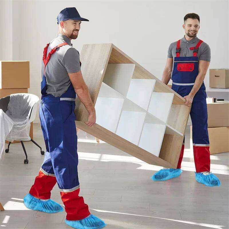 Disposable Non-Woven 50Pack & Shoe Durable Non Slip Overshoes Boot Covers for Indoor Outdoor Home Floor S260204