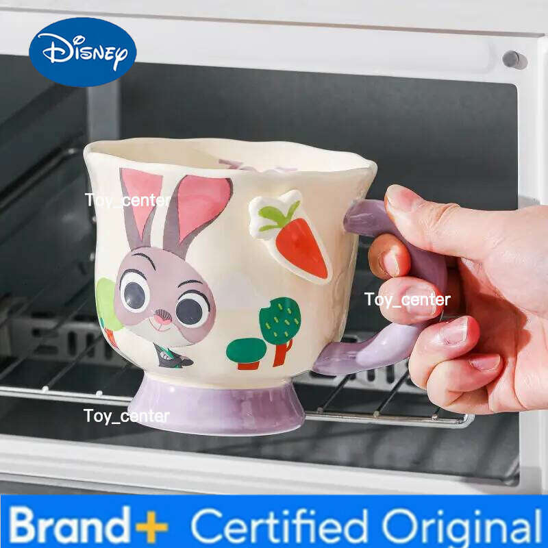 Disney New 380ml Cute Cartoon Anime Zootopias Porcelain Mug Household Office Tea Milk Coffee Water Ceramic Cup Children Birthday Gift H260205