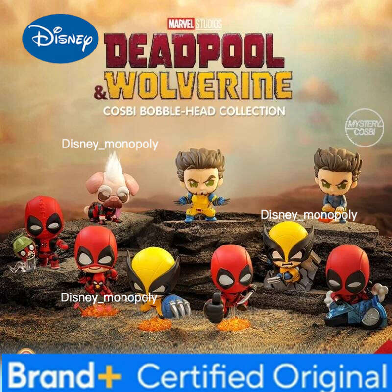 Disney Genuine Hot Marvel Deadpool Wolverine Blind Movie Figure Mystery Surprise Box Collectible Model Toys Doll Gift H260205