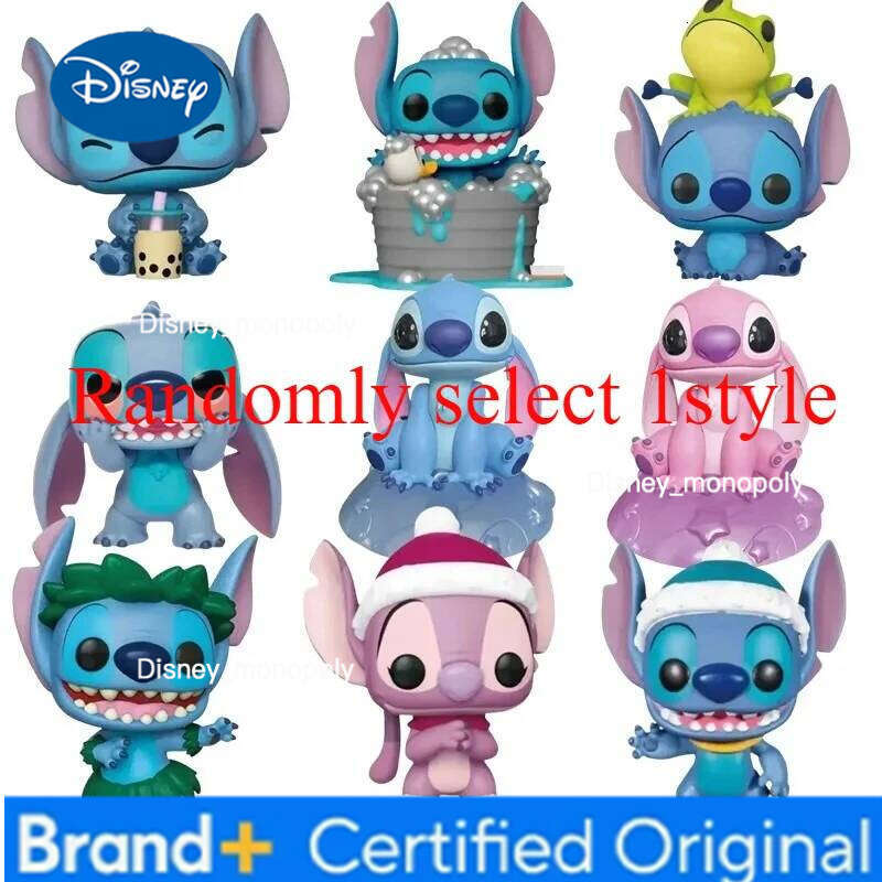 Disney Christmas Anime Stitch Decoration Action Figure Collection ModeCake Decorations Cake Decorating Birthday Toy H260205