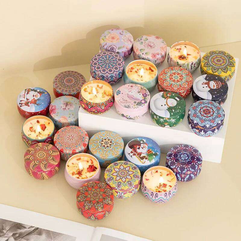 Dried Wedding Souvenir Eternal Flower Fragrance Long-lasting Plant Essential Oil Scented Candle H260205