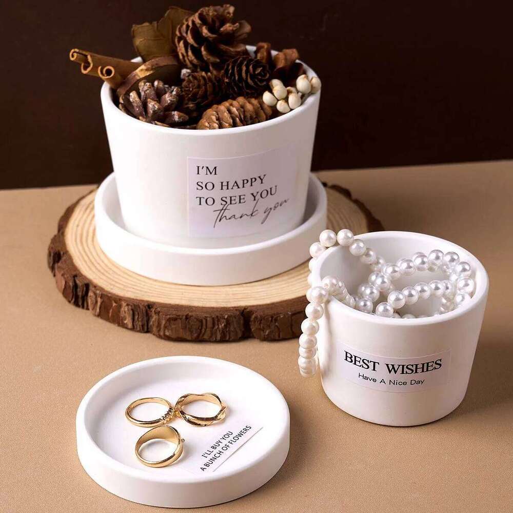 Round Candle Jar Silicone Mold DIY Flowerpot Concrete Casting Molds Plaster Resin Jewelry Storage Box Craft Making Home Decor H260205