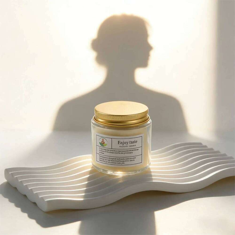 Small Cup Transparent Glass Aromatherapy Candle Elegant Romantic Ins Home Office Party Decor H260205