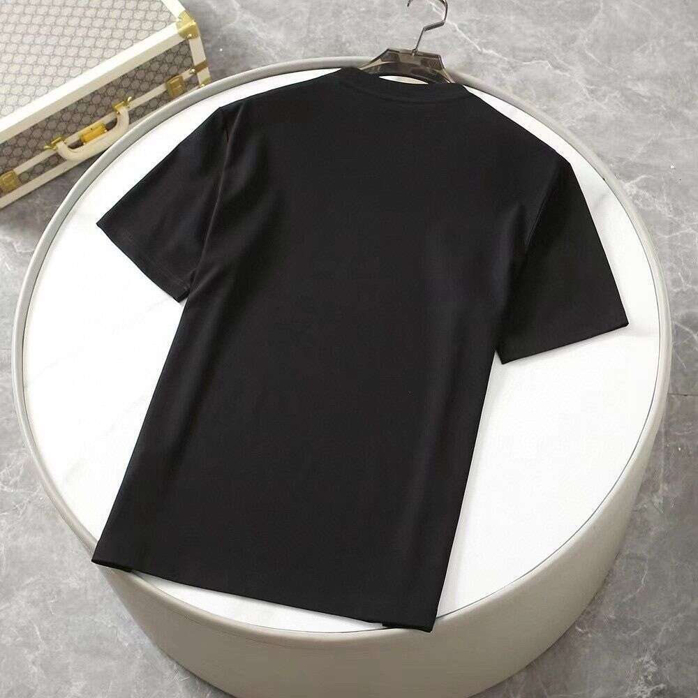European And American Summer New Embroidered LOGO Round Neck T-Shirt Men's Fashion Casual Versatile Slim Fit Comfortable Short Sleeve