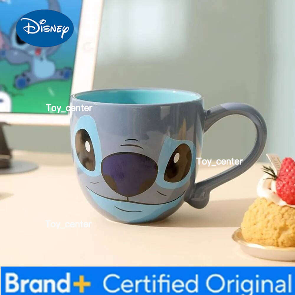 Disney Stitch Strawberry Bear Pattern Large Capacity Creative Design Water Colorful Cartoon Style Mug for Home Office Cup H260205