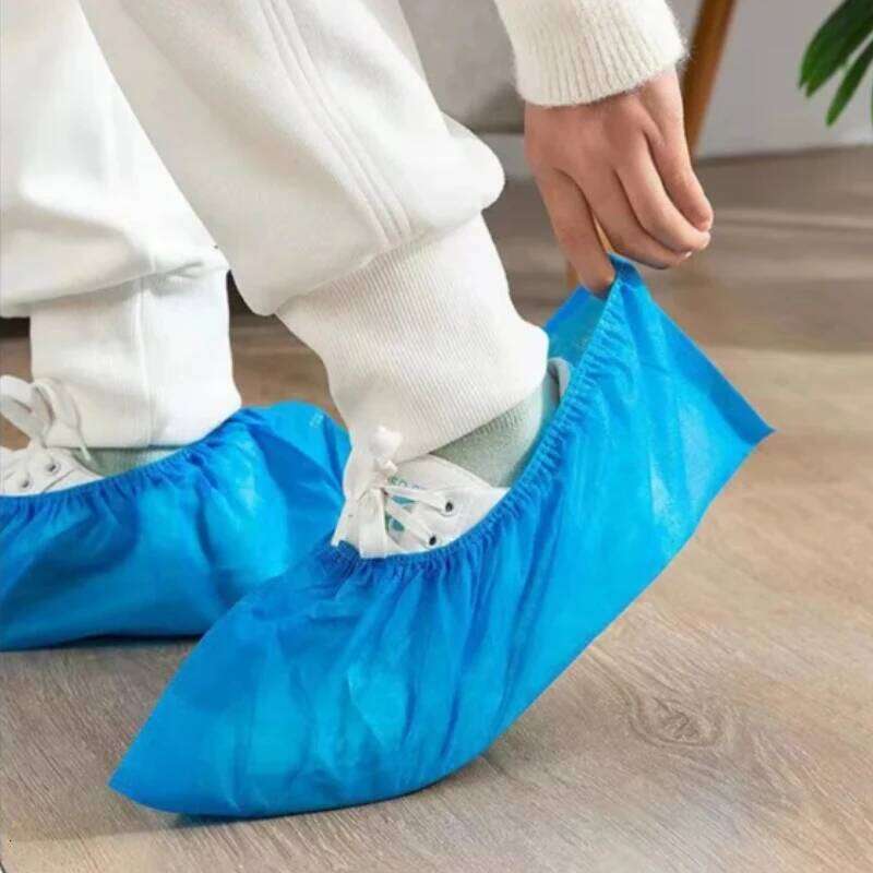 Reusable New Non-woven Shoe Cover Household Thick Washable Shoes Covers Non-slip Non-disposable Guests Family Tools S260204