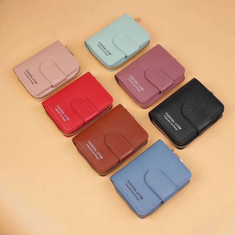 New popular foreign trade item, multifunctional women's short student wallet, and coin purse Z260205