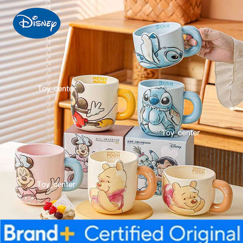 Disney Orginal Mug Household Ceramic Water 2025 New Office Coffee Milk Cup Souvenir H260205