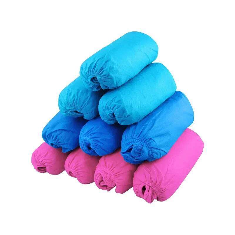 Disposable 100 Count Foot Booties Coverings Non Slip Shoe & Boot Covers for Indoor Outdoor Home Workplace S260204 9ac