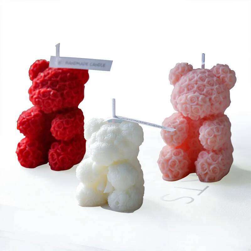 Rose Bear Home Fragrance Premium Atmosphere Birthday Gift Aromatherapy Candles S260204